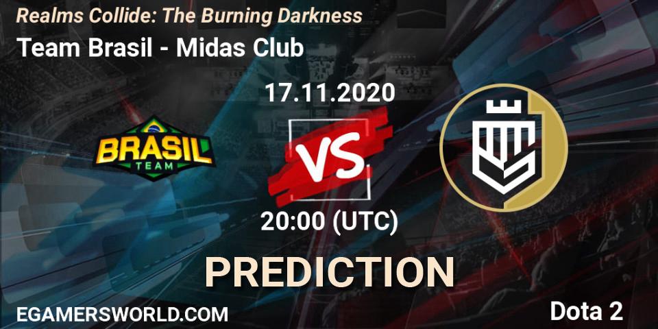 Team Brasil vs Midas Club: Betting TIp, Match Prediction. 17.11.20. Dota 2, Realms Collide: The Burning Darkness