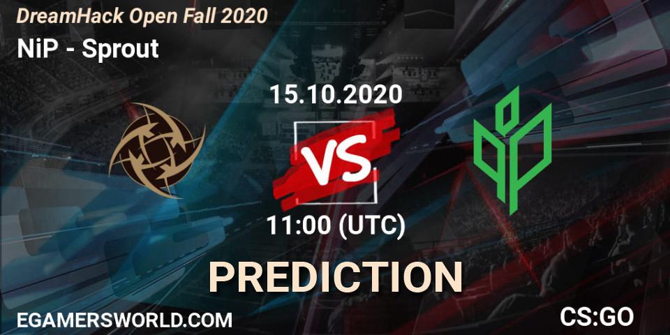 NiP vs Sprout: Betting TIp, Match Prediction. 15.10.20. CS2 (CS:GO), DreamHack Open Fall 2020