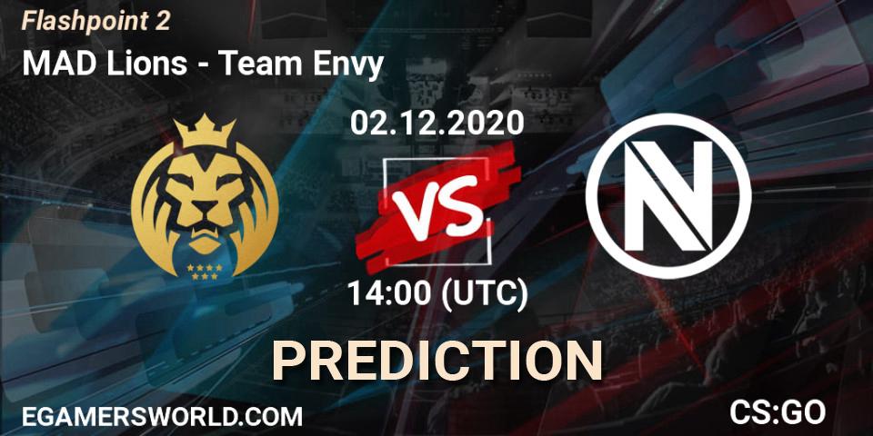 MAD Lions vs Team Envy: Betting TIp, Match Prediction. 02.12.20. CS2 (CS:GO), Flashpoint Season 2