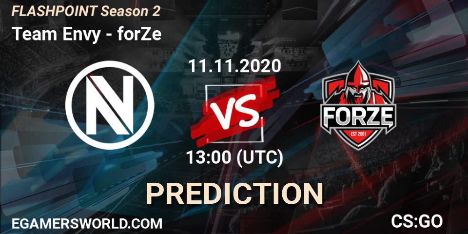 Team Envy vs forZe: Betting TIp, Match Prediction. 10.11.20. CS2 (CS:GO), Flashpoint Season 2