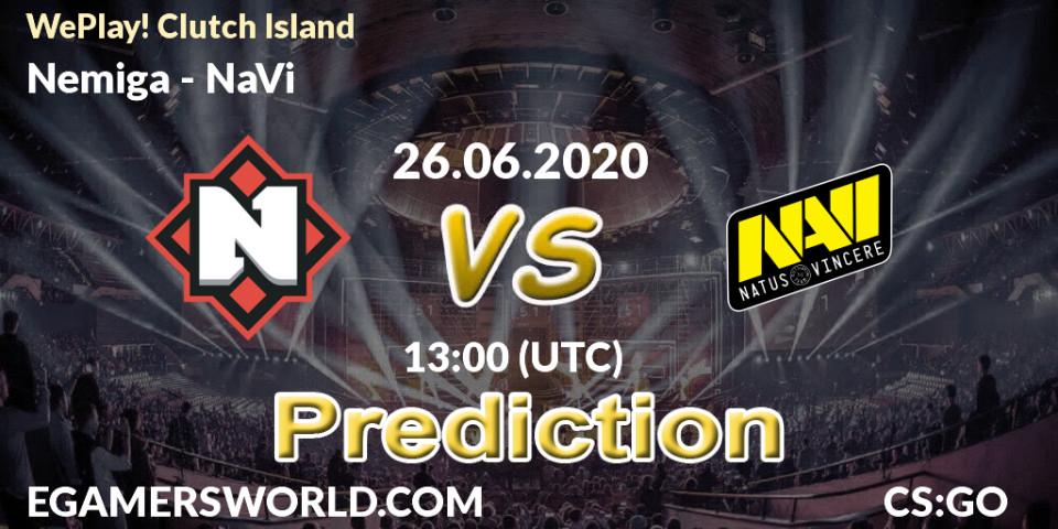 Nemiga vs NaVi: Betting TIp, Match Prediction. 26.06.20. CS2 (CS:GO), WePlay! Clutch Island