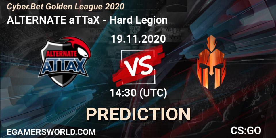 ALTERNATE aTTaX vs Hard Legion: Betting TIp, Match Prediction. 19.11.20. CS2 (CS:GO), Cyber.Bet Golden League 2020
