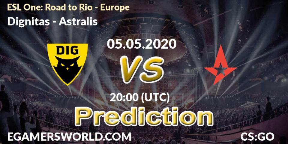 Dignitas vs Astralis: Betting TIp, Match Prediction. 05.05.20. CS2 (CS:GO), ESL One: Road to Rio - Europe