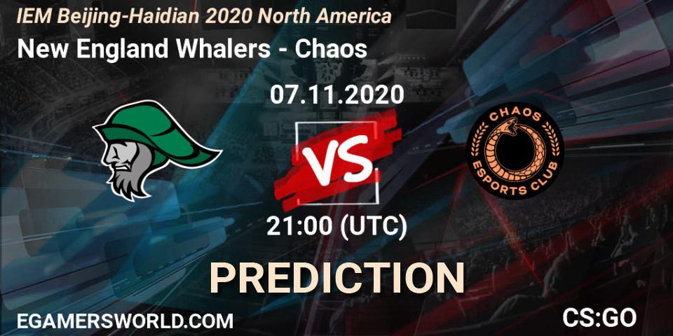 New England Whalers vs Chaos: Betting TIp, Match Prediction. 07.11.20. CS2 (CS:GO), IEM Beijing-Haidian 2020 North America