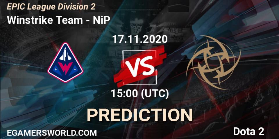 Winstrike Team vs NiP: Betting TIp, Match Prediction. 17.11.20. Dota 2, EPIC League Division 2