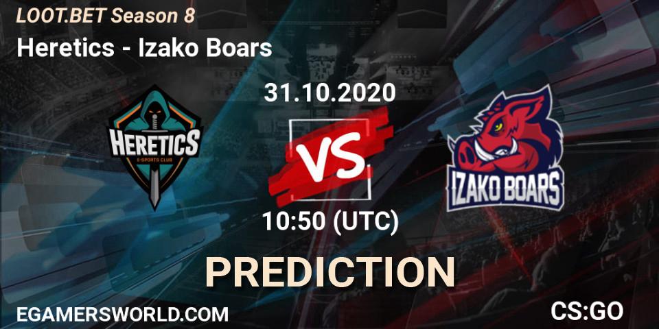 Heretics vs Izako Boars: Betting TIp, Match Prediction. 31.10.20. CS2 (CS:GO), LOOT.BET Season 8