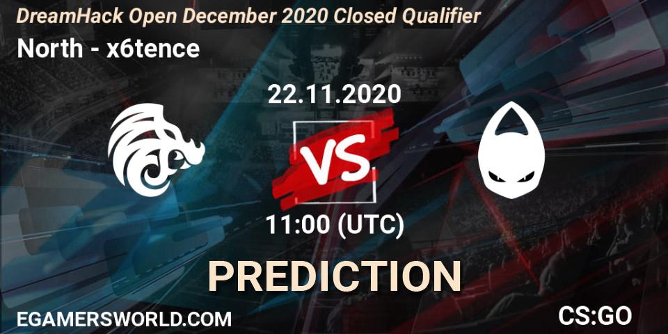North vs x6tence: Betting TIp, Match Prediction. 22.11.20. CS2 (CS:GO), DreamHack Open December 2020 Closed Qualifier