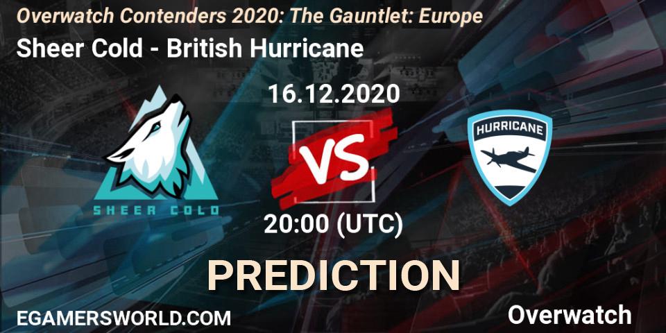 Sheer Cold vs British Hurricane: Betting TIp, Match Prediction. 16.12.20. Overwatch, Overwatch Contenders 2020: The Gauntlet: Europe