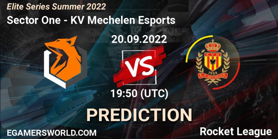 Sector One vs KV Mechelen Esports: Betting TIp, Match Prediction. 20.09.22. Rocket League, Elite Series Summer 2022