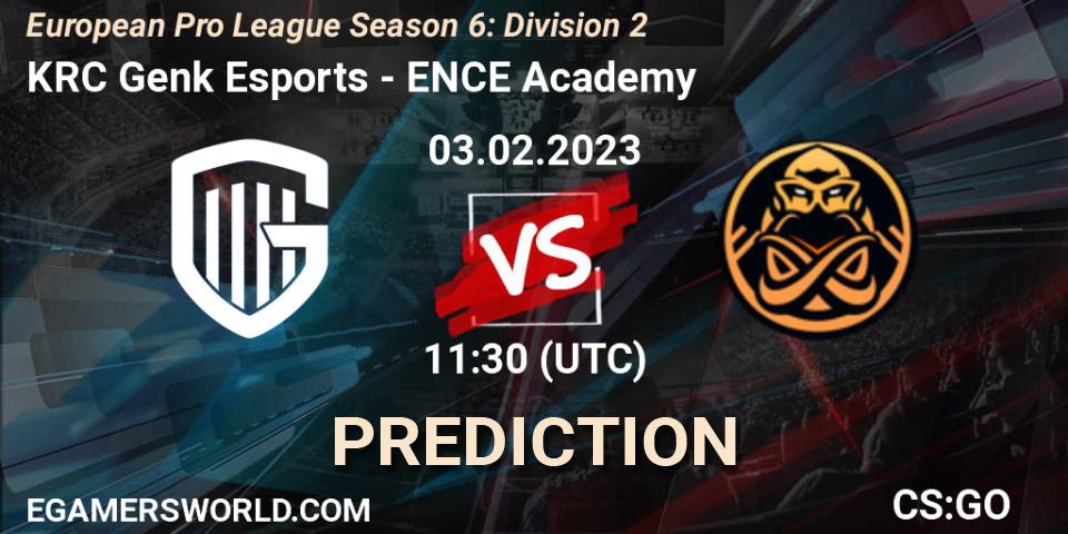 KRC Genk Esports vs ENCE Academy: Betting TIp, Match Prediction. 03.02.23. CS2 (CS:GO), European Pro League Season 6: Division 2