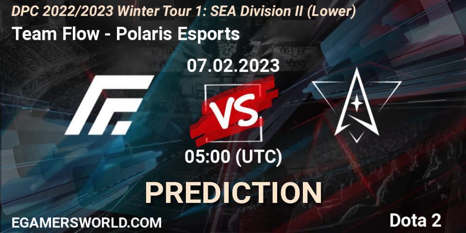 Team Flow vs Polaris Esports: Betting TIp, Match Prediction. 08.02.23. Dota 2, DPC 2022/2023 Winter Tour 1: SEA Division II (Lower)