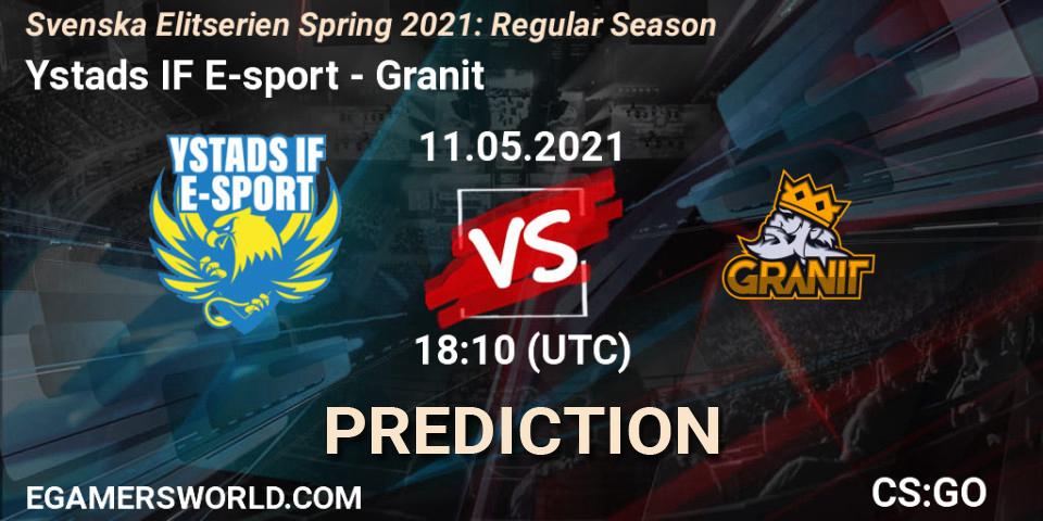 Ystads IF E-sport vs Granit: Betting TIp, Match Prediction. 11.05.21. CS2 (CS:GO), Svenska Elitserien Spring 2021: Regular Season