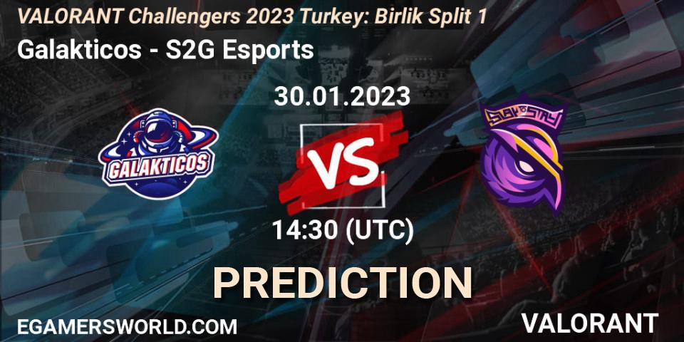 Galakticos vs S2G Esports: Betting TIp, Match Prediction. 30.01.23. VALORANT, VALORANT Challengers 2023 Turkey: Birlik Split 1