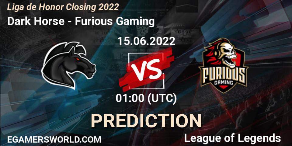 Dark Horse vs Furious Gaming: Betting TIp, Match Prediction. 15.06.22. LoL, Liga de Honor Closing 2022