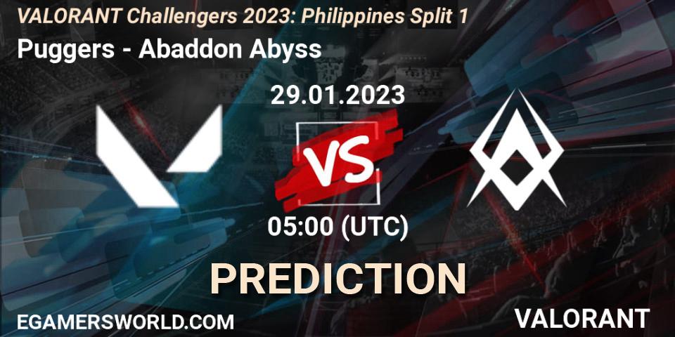 Puggers vs Abaddon Abyss: Betting TIp, Match Prediction. 29.01.23. VALORANT, VALORANT Challengers 2023: Philippines Split 1