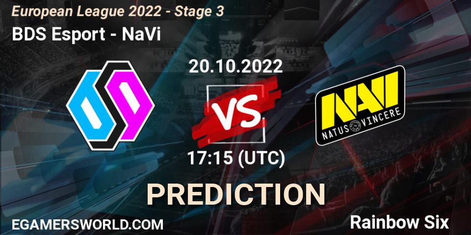 BDS Esport vs NaVi: Betting TIp, Match Prediction. 20.10.22. Rainbow Six, European League 2022 - Stage 3