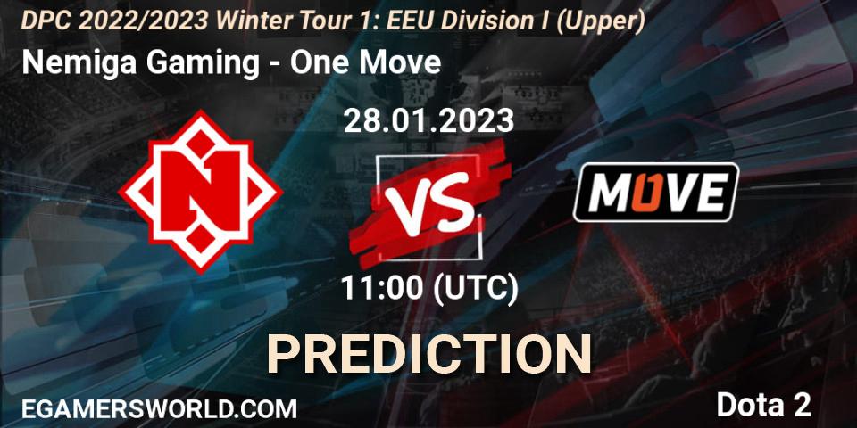 Nemiga Gaming vs One Move: Betting TIp, Match Prediction. 28.01.23. Dota 2, DPC 2022/2023 Winter Tour 1: EEU Division I (Upper)