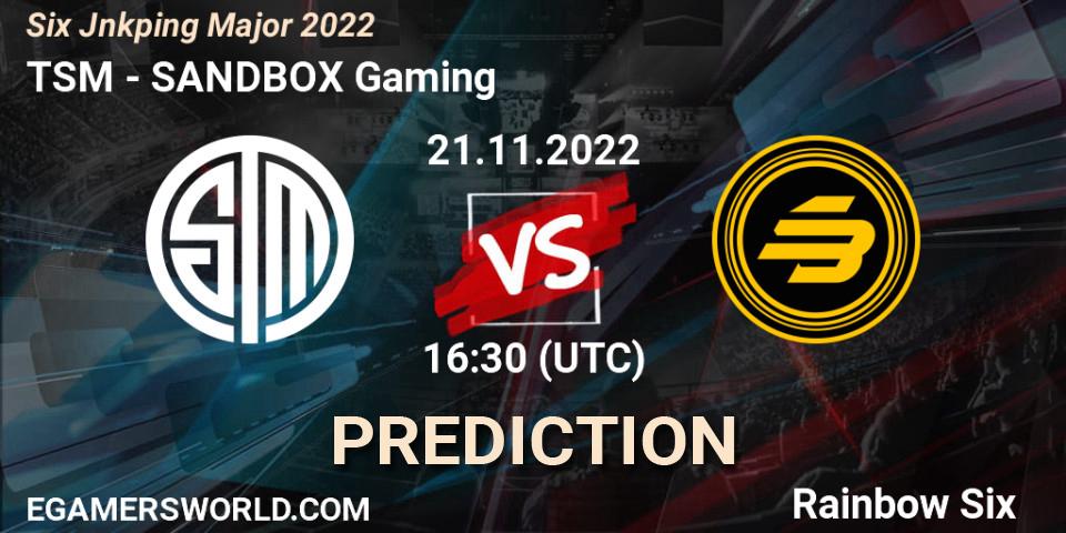 TSM vs SANDBOX Gaming: Betting TIp, Match Prediction. 23.11.22. Rainbow Six, Six Jönköping Major 2022