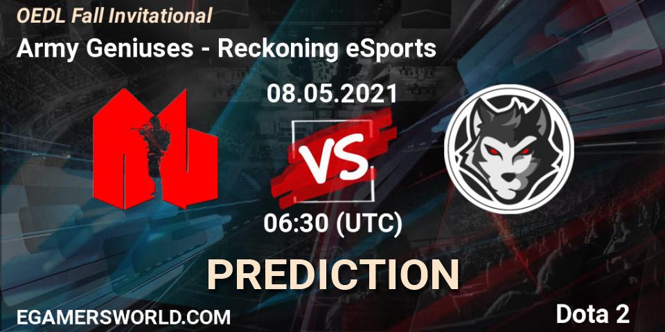 Army Geniuses vs Reckoning eSports: Betting TIp, Match Prediction. 08.05.21. Dota 2, OEDL Fall Invitational