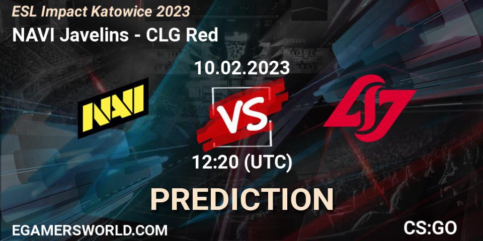NAVI Javelins vs CLG Red: Betting TIp, Match Prediction. 10.02.23. CS2 (CS:GO), ESL Impact Katowice 2023