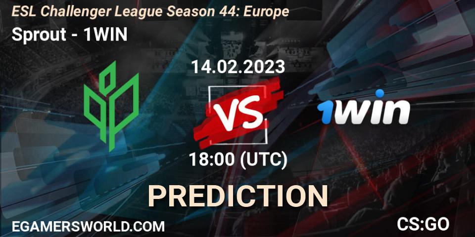 Sprout vs 1WIN: Betting TIp, Match Prediction. 12.02.23. CS2 (CS:GO), ESL Challenger League Season 44: Europe