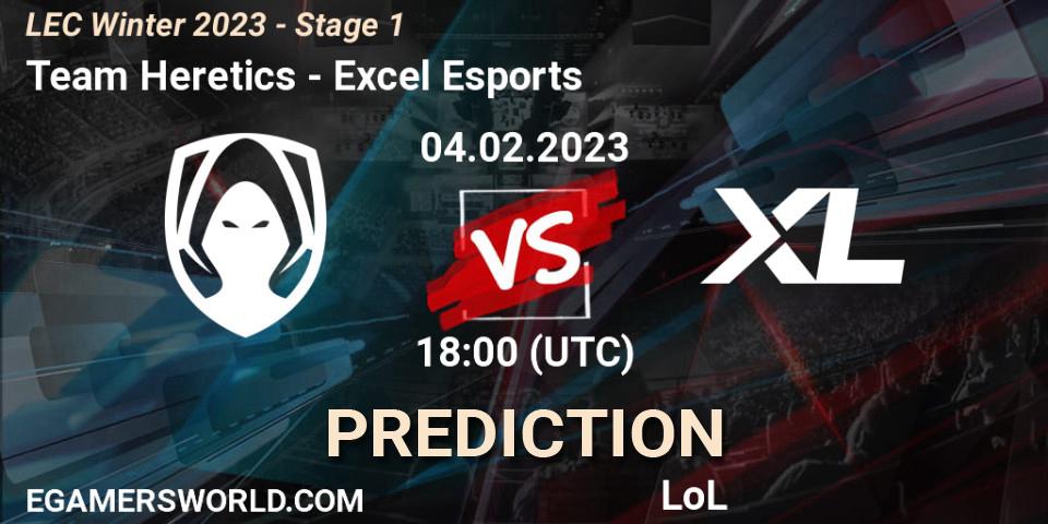 Team Heretics vs Excel Esports: Betting TIp, Match Prediction. 04.02.23. LoL, LEC Winter 2023 - Stage 1