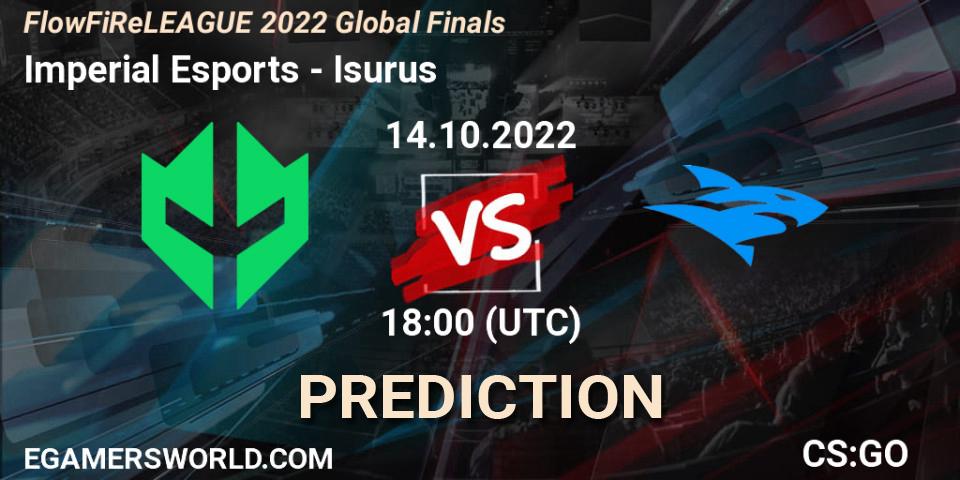 Imperial Esports vs Isurus: Betting TIp, Match Prediction. 14.10.22. CS2 (CS:GO), FlowFiReLEAGUE 2022 Global Finals