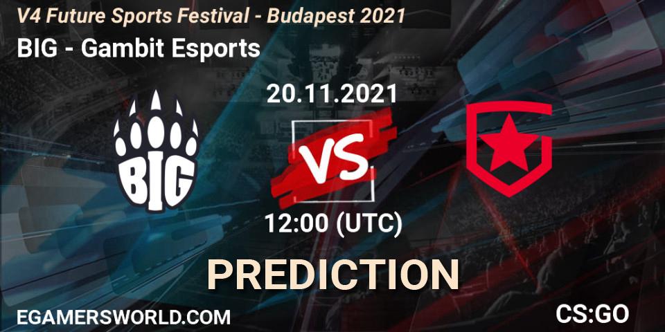 BIG vs Gambit Esports: Betting TIp, Match Prediction. 20.11.21. CS2 (CS:GO), V4 Future Sports Festival - Budapest 2021
