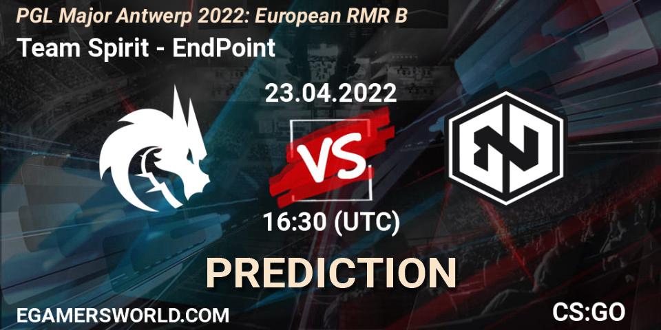 Team Spirit vs EndPoint: Betting TIp, Match Prediction. 23.04.22. CS2 (CS:GO), PGL Major Antwerp 2022: European RMR B