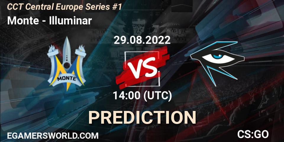 Monte vs Illuminar: Betting TIp, Match Prediction. 29.08.22. CS2 (CS:GO), CCT Central Europe Series #1