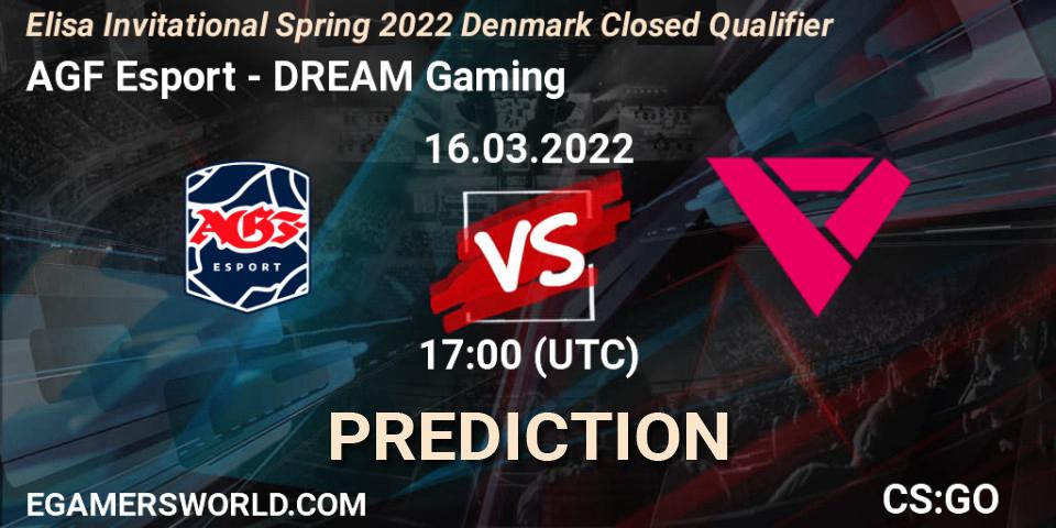 AGF Esport vs DREAM Gaming: Betting TIp, Match Prediction. 16.03.22. CS2 (CS:GO), Elisa Invitational Spring 2022 Denmark Closed Qualifier