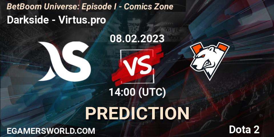 Darkside vs Virtus.pro: Betting TIp, Match Prediction. 08.02.23. Dota 2, BetBoom Universe: Episode I - Comics Zone