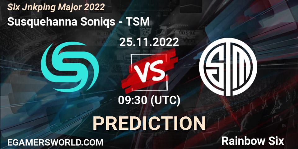 Susquehanna Soniqs vs TSM: Betting TIp, Match Prediction. 25.11.22. Rainbow Six, Six Jönköping Major 2022