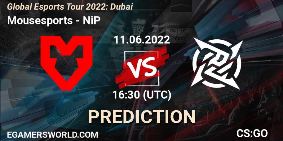 Mousesports vs NiP: Betting TIp, Match Prediction. 11.06.22. CS2 (CS:GO), Global Esports Tour 2022: Dubai