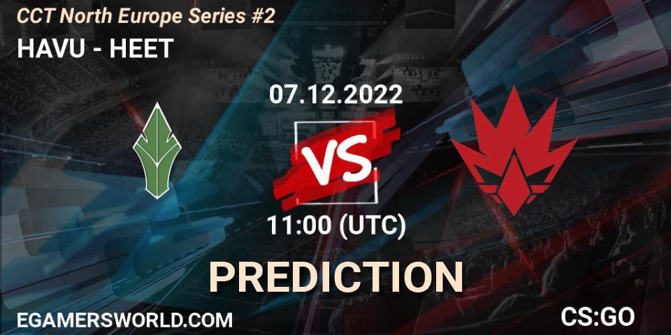 HAVU vs HEET: Betting TIp, Match Prediction. 07.12.22. CS2 (CS:GO), CCT North Europe Series #2