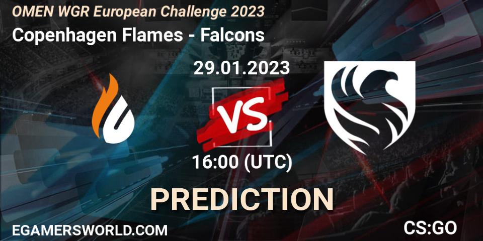 Copenhagen Flames vs Falcons: Betting TIp, Match Prediction. 29.01.23. CS2 (CS:GO), OMEN WGR European Challenge 2023