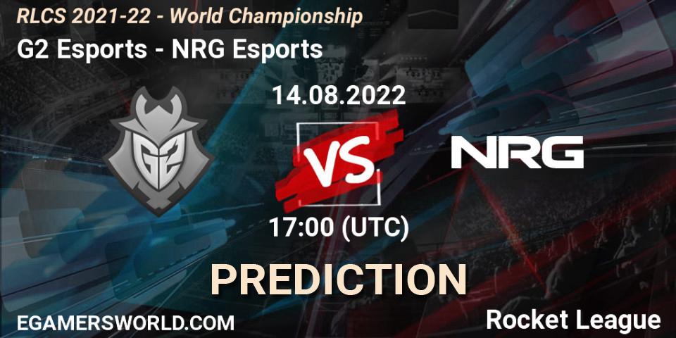 G2 Esports vs NRG Esports: Betting TIp, Match Prediction. 14.08.22. Rocket League, RLCS 2021-22 - World Championship