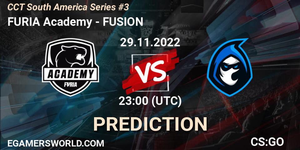 FURIA Academy vs FUSION: Betting TIp, Match Prediction. 29.11.22. CS2 (CS:GO), CCT South America Series #3