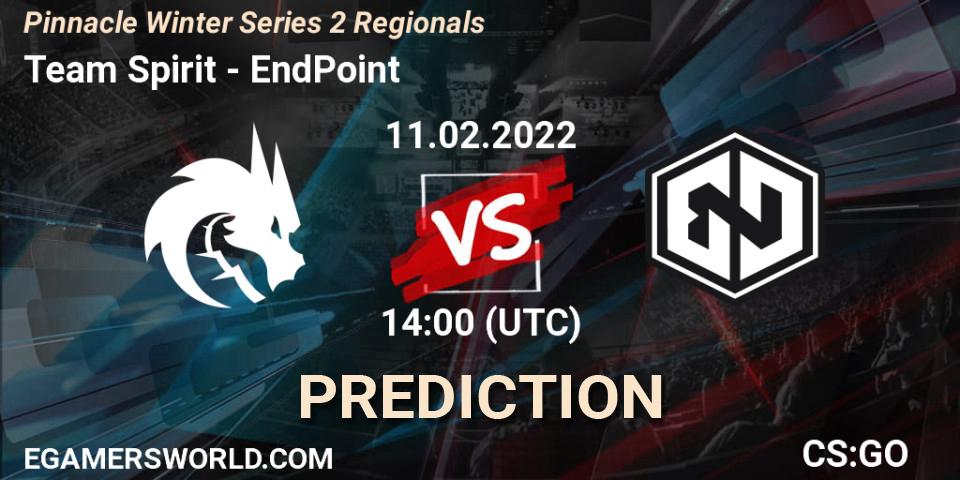 Team Spirit vs EndPoint: Betting TIp, Match Prediction. 11.02.22. CS2 (CS:GO), Pinnacle Winter Series 2 Regionals