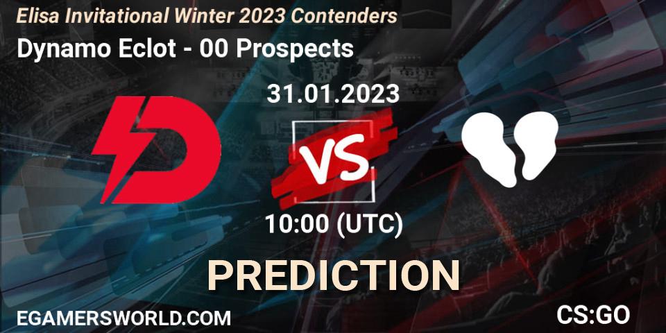 Dynamo Eclot vs 00 Prospects: Betting TIp, Match Prediction. 31.01.23. CS2 (CS:GO), Elisa Invitational Winter 2023 Contenders