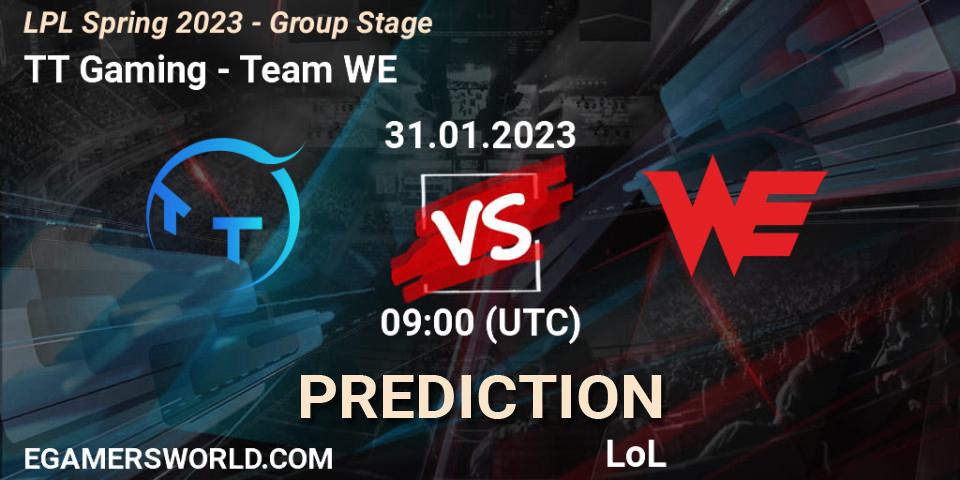 TT Gaming vs Team WE: Betting TIp, Match Prediction. 31.01.23. LoL, LPL Spring 2023 - Group Stage