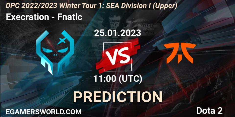 Execration vs Fnatic: Betting TIp, Match Prediction. 25.01.23. Dota 2, DPC 2022/2023 Winter Tour 1: SEA Division I (Upper)
