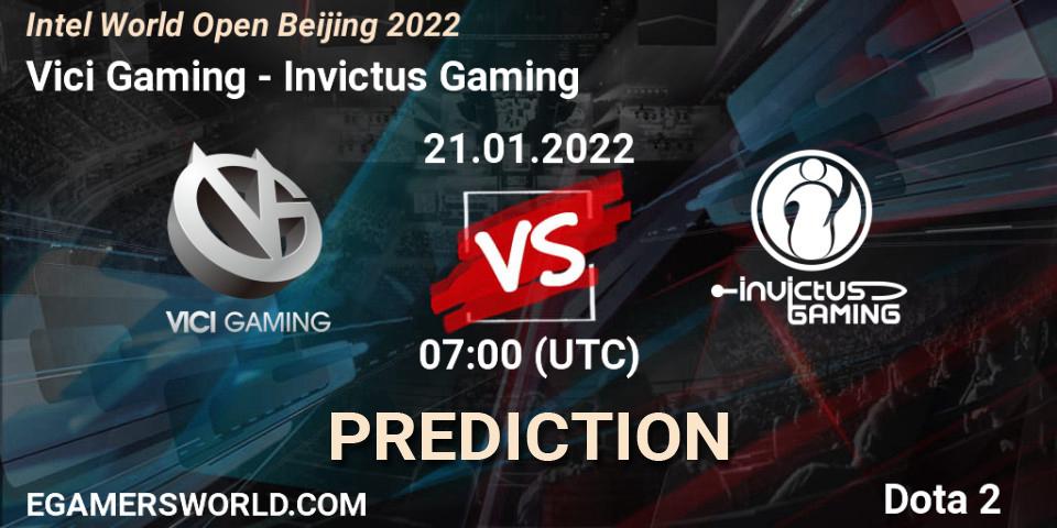 Vici Gaming vs Invictus Gaming: Betting TIp, Match Prediction. 21.01.22. Dota 2, Intel World Open Beijing 2022
