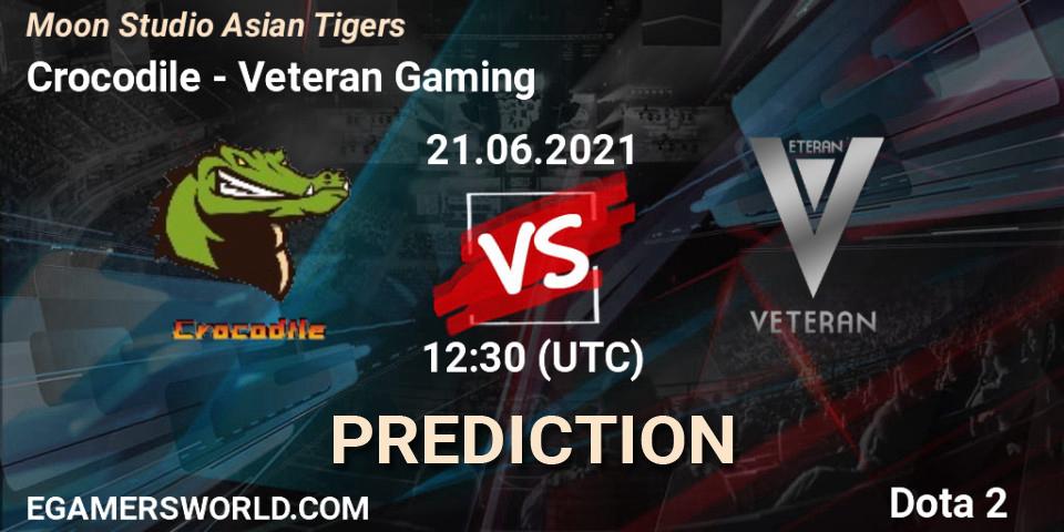 Crocodile vs Veteran Gaming: Betting TIp, Match Prediction. 21.06.21. Dota 2, Moon Studio Asian Tigers