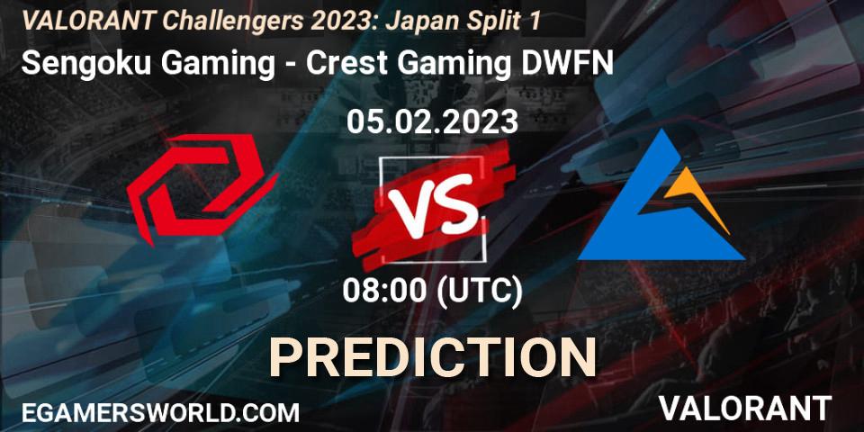 Sengoku Gaming vs Crest Gaming DWFN: Betting TIp, Match Prediction. 05.02.23. VALORANT, VALORANT Challengers 2023: Japan Split 1