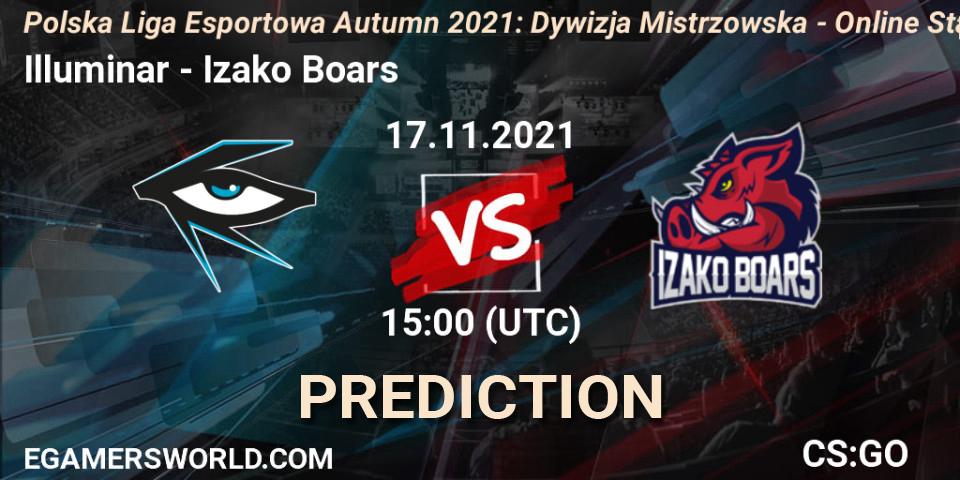 Illuminar vs Izako Boars: Betting TIp, Match Prediction. 17.11.21. CS2 (CS:GO), Polska Liga Esportowa Autumn 2021: Dywizja Mistrzowska - Online Stage