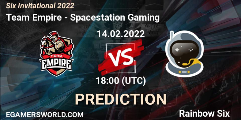 Team Empire vs Spacestation Gaming: Betting TIp, Match Prediction. 14.02.22. Rainbow Six, Six Invitational 2022