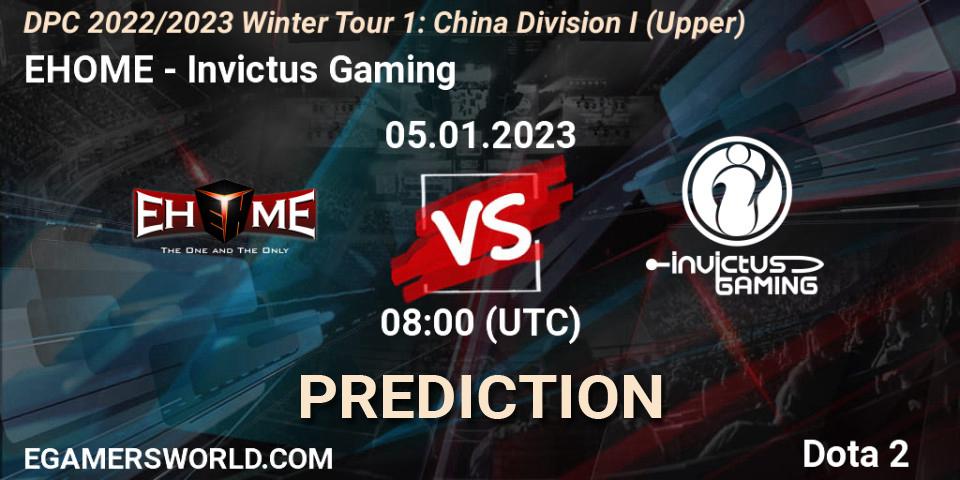 EHOME vs Invictus Gaming: Betting TIp, Match Prediction. 05.01.23. Dota 2, DPC 2022/2023 Winter Tour 1: CN Division I (Upper)