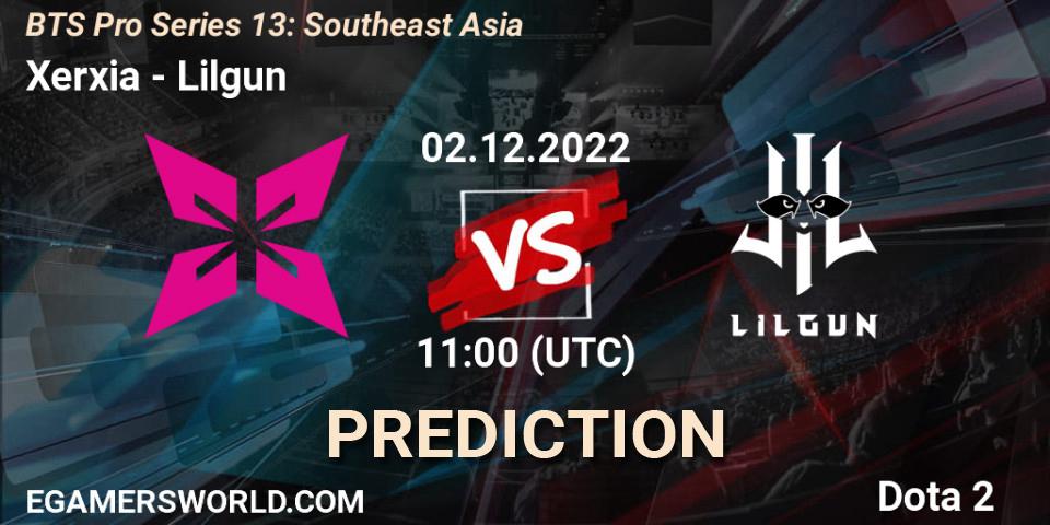 Xerxia vs Lilgun: Betting TIp, Match Prediction. 02.12.22. Dota 2, BTS Pro Series 13: Southeast Asia