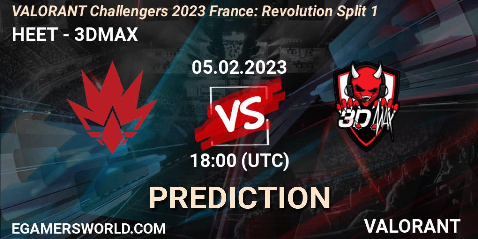 HEET vs 3DMAX: Betting TIp, Match Prediction. 05.02.23. VALORANT, VALORANT Challengers 2023 France: Revolution Split 1